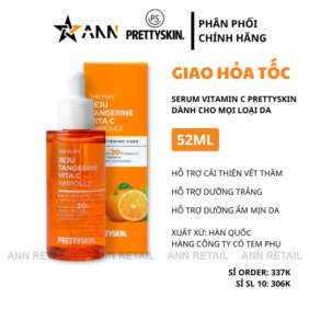 Serum Prettyskin The Pure Jeju Tangerine Vita C Ampoule 52ml - 8809733215208