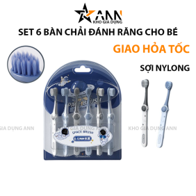 Set 6 Bàn Chải Đánh Răng Cho Bé Phi Hành Gia - BCDRPHG
