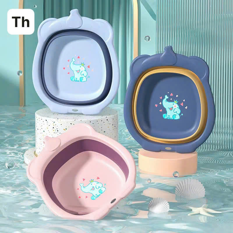 Shop sỉ chậu Gấp Gọn Hình Con Voi - Chậu Rửa Mặt Gấp Gọn Bằng Nhưa An Toàn Cho Bé 31,3×27,1×8,8cm Shop sỉ chậu Gấp Gọn Hình Con Voi - Chậu Rửa Mặt Gấp Gọn Bằng Nhưa An Toàn Cho Bé 31,3×27,1×8,8cm
