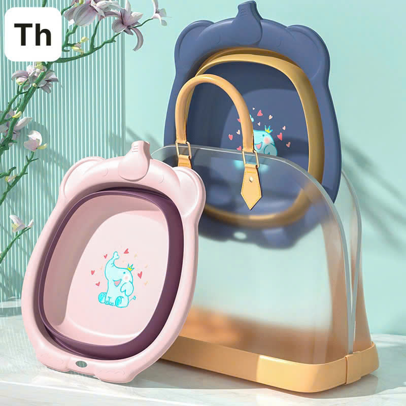 25928_z6219156149962-b2f2f590692e3b558790abc29139a20d_20250114110350-2.jpg Chậu Gấp Gọn Hình Con Voi - Chậu Rửa Mặt Gấp Gọn Bằng Nhưa An Toàn Cho Bé 31,3×27,1×8,8cm - CRMCV