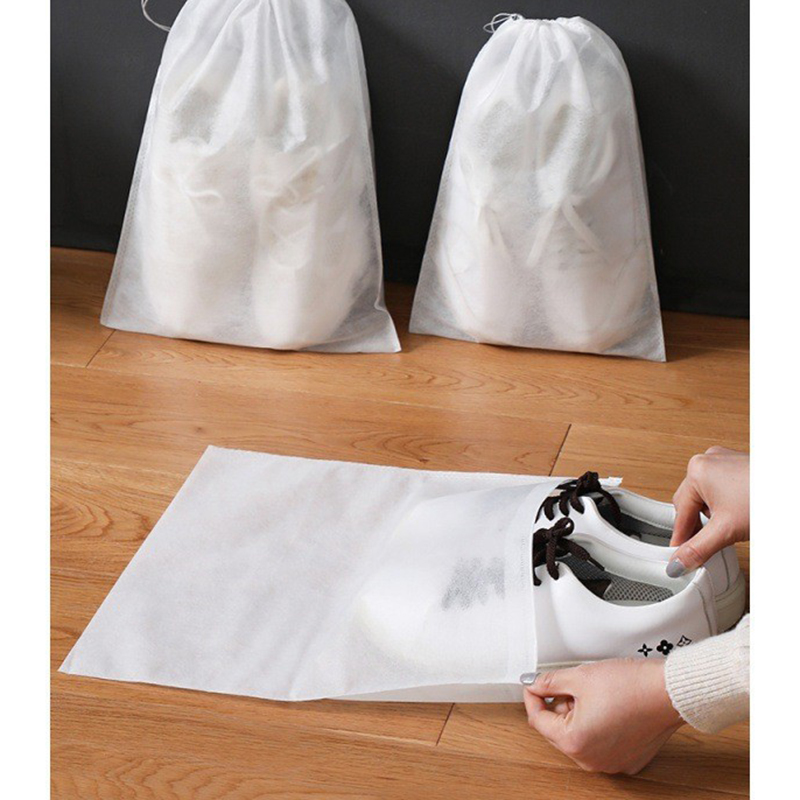 25933_o1cn014ykuhz26jdgnxoq9y-2217512357641-0-cib_20250114153640-2.jpg Combo 10 Túi Đựng Giày Khỏi Bụi Bẩn - Túi Vải Trắng Để Giày Dép Túi Xách - Bảo Quản Giày Dép 30x37cm - TDGD10
