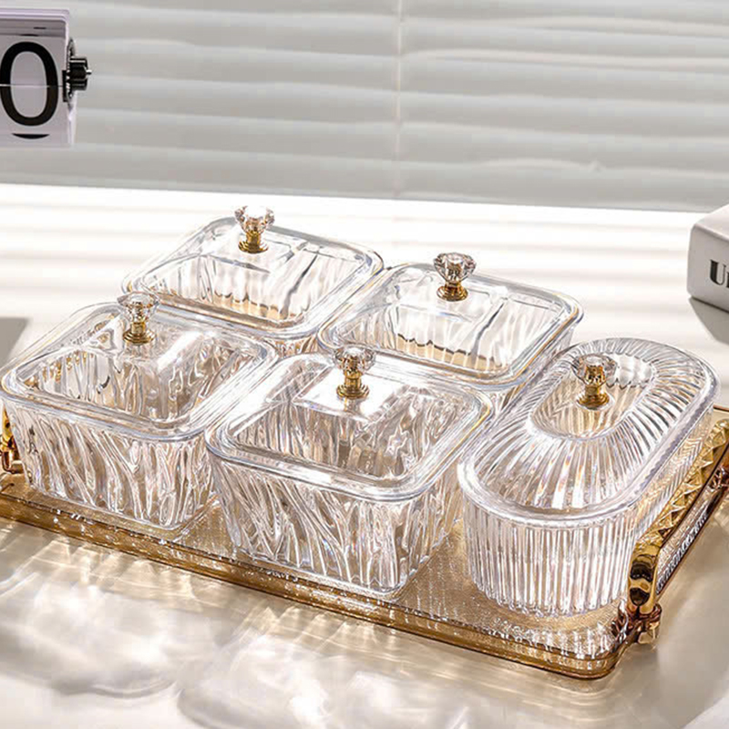 Khay Mứt 5 Hũ Sang Trọng - Khay Hũ Đựng Bánh Kẹo Mứt Hạt Ngày Tết Khay Mứt 5 Hũ Sang Trọng - Khay Hũ Đựng Bánh Kẹo Mứt Hạt Ngày Tết