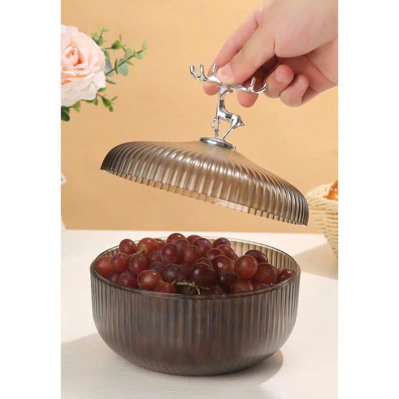 Hộp Đựng Mứt Tết - Hộp Hình Hươu Đựng Bánh Kẹo Hoa Quả Bằng Nhựa Cao Cấp 17x12cm Hộp Đựng Mứt Tết - Hộp Hình Hươu Đựng Bánh Kẹo Hoa Quả Bằng Nhựa Cao Cấp 17x12cm