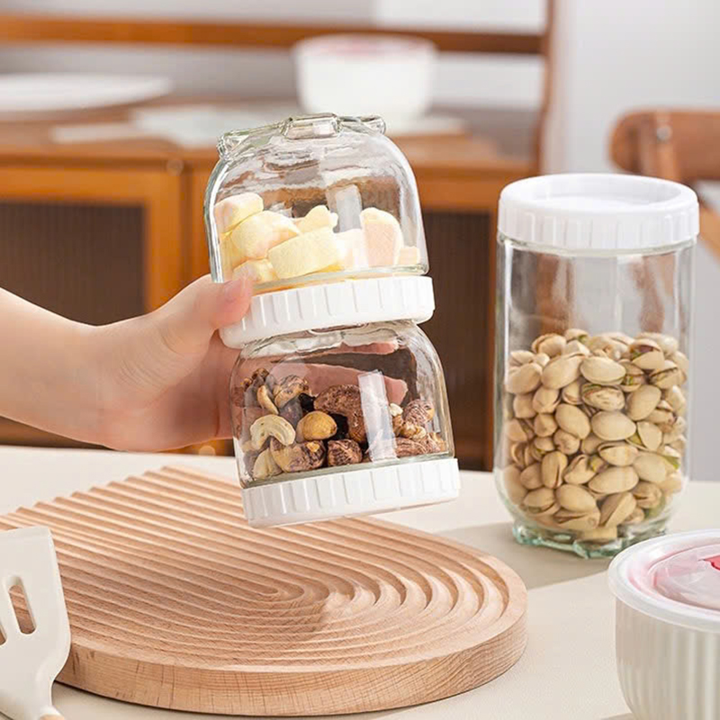 Giá sỉ set 3 Hũ Thủy Tinh Đựng Thực Phẩm - Lọ Thủy Tinh Đựng Đồ Khô 400 - 570- 1000ml Giá sỉ set 3 Hũ Thủy Tinh Đựng Thực Phẩm - Lọ Thủy Tinh Đựng Đồ Khô 400 - 570- 1000ml