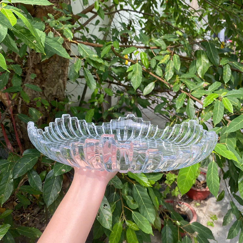 Combo 2 Đĩa Thủy Tinh Cao Cấp - Đĩa Đựng Trái Cây 29x5.5 cm Combo 2 Đĩa Thủy Tinh Cao Cấp - Đĩa Đựng Trái Cây 29x5.5 cm