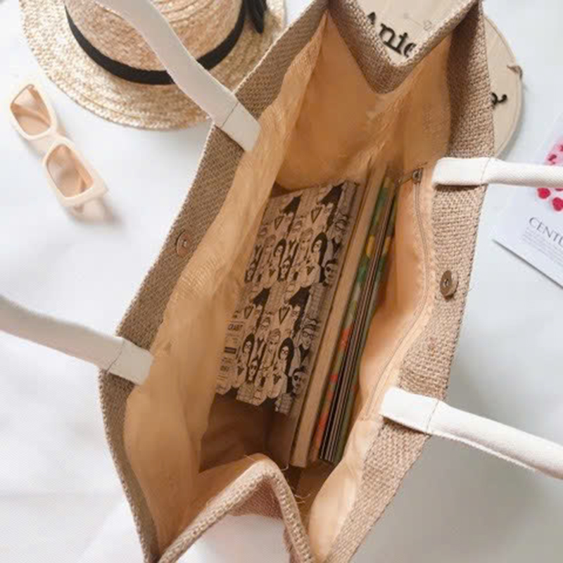 25975_z6225748924599-d3746e61520da6ba900aafb6210b06e5_20250117141158-1.jpg Túi Cói Merci - Túi Xách In Chữ Đơn Giản 36x31x19cm - TCHTDG02