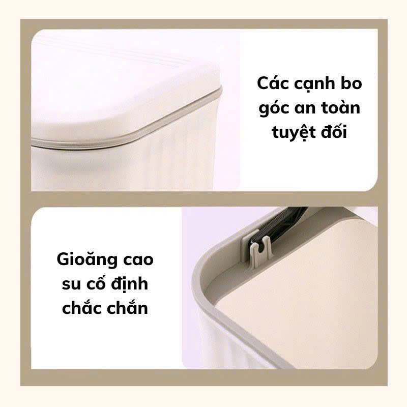 Thùng Rác Treo Tường - Thùng Rác Treo Cánh Tủ Bếp Dán Trên Tường Cho Phòng Tắm Nhà Vệ Sinh 16x26.5x29cm Thùng Rác Treo Tường - Thùng Rác Treo Cánh Tủ Bếp Dán Trên Tường Cho Phòng Tắm Nhà Vệ Sinh 16x26.5x29cm
