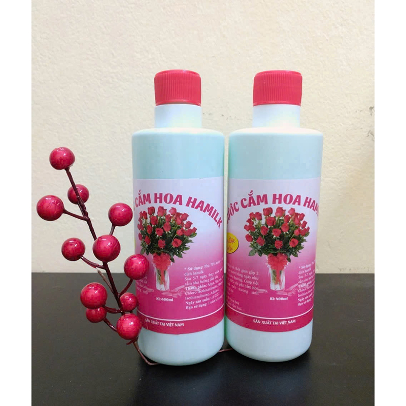 Kho sỉ nước Cắm Hoa Hamilk - Nước Giúp Hoa Tươi Lâu 14 Ngày 500ml Kho sỉ nước Cắm Hoa Hamilk - Nước Giúp Hoa Tươi Lâu 14 Ngày 500ml