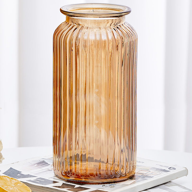 26003_o1cn01dgckkp1ofl5bsp4ck-2452461733_20250120094951-2.png Bình Hoa Thủy Tinh - Lọ Hoa Màu Hổ Phách Kiểu Dáng Vintag 25x8.5cm - LHTT03