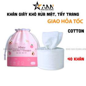 Khăn Giấy Khô Rửa Mặt Tấy Trang - Giấy Lau Mặt Dùng 1 Lần 40 Khăn - KGK01