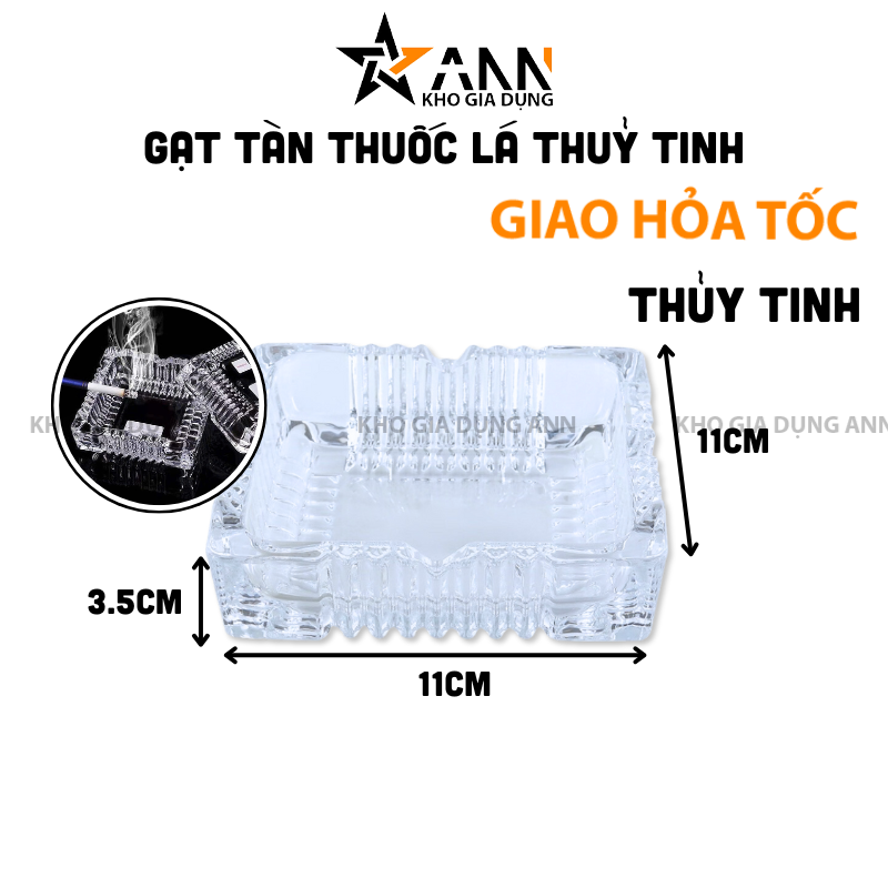26024_362_20250320115154.png Gạt Tàn Thuốc Thủy Tinh - Gạt Tàn Thuốc Lá Vuông 11x11x3.5cm - GTT01