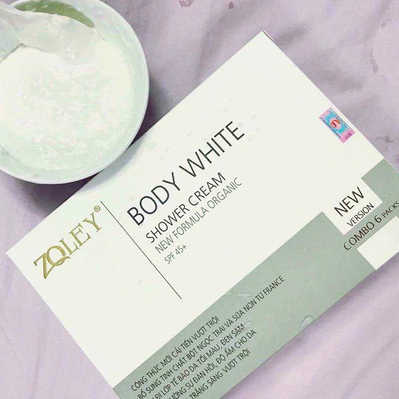 Mua sỉ tắm Trắng Body Zoley Shower Cream Hộp 6 Gói - Liệu Trình Tắm Trắng Chuẩn Spa