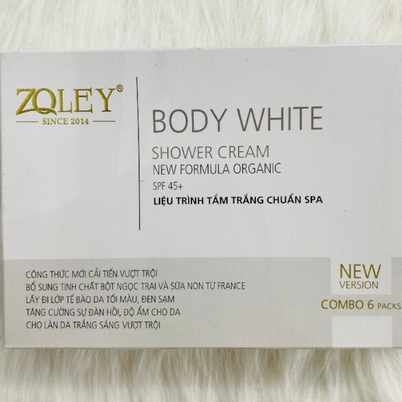 Mua sỉ tắm Trắng Body Zoley Shower Cream Hộp 6 Gói - Liệu Trình Tắm Trắng Chuẩn Spa
