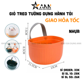 Giỏ Treo Tường Đựng Hành Tỏi Mẫu Mới - Giỏ Treo Tường Đa Năng 15x11,5x8,5 cm - GTTMM01