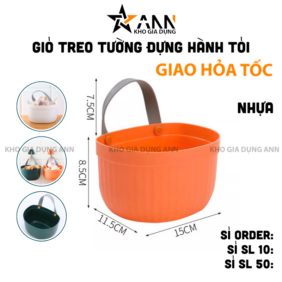 Giỏ Treo Tường Đựng Hành Tỏi Mẫu Mới - Giỏ Treo Tường Đa Năng 15x11,5x8,5 cm - GTTMM01