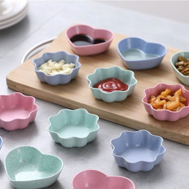 Combo 2 Chén Đựng Gia Vị Hình Bông Hoa - Chén Đựng Nước Chấm Bằng Nhựa Cao Cấp 7x7x2.5cmcm Combo 2 Chén Đựng Gia Vị Hình Bông Hoa - Chén Đựng Nước Chấm Bằng Nhựa Cao Cấp 7x7x2.5cmcm