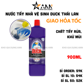 Chai Tẩy Bồn Cầu Duck Thái Lan - Chai Khử Mùi Bồn Cầu Diệt Khuẩn Siêu Sạch Tiết Kiệm 900ml - TBC02