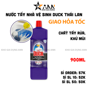 Chai Tẩy Bồn Cầu Duck Thái Lan - Chai Khử Mùi Bồn Cầu Diệt Khuẩn Siêu Sạch Tiết Kiệm 900ml - TBC02