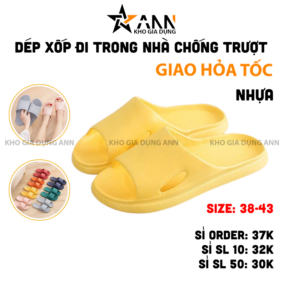 Dép Xốp Đi Trong Văn Phòng Ở Nhà Siêu Nhẹ Dép Chống Trượt Size 38-43 - DDTN01