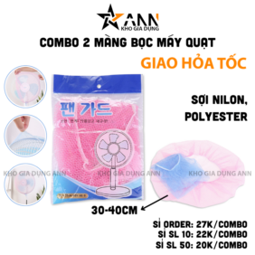 Combo 2 Màng Bọc Máy Quạt - Lưới Bọc Máy Quạt An Toàn Cho Bé 30-40cm - MBMQ01