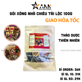 Gói Xông Nhà Giúp Chiêu Tài Lộc Đại Phát Gói 100gr - GXN02