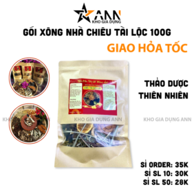 Gói Xông Nhà Giúp Chiêu Tài Lộc Đại Phát Gói 100gr - GXN02