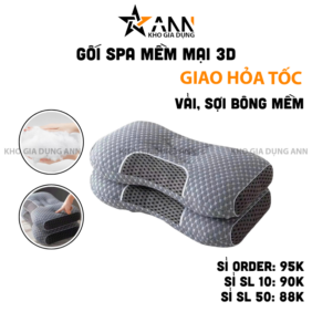 Gối Ngủ - Gối Spa Mềm Mại 3D - GN01