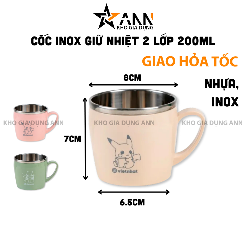 26090_416_20250320121314.png Cốc Giữ Nhiệt - Ly Giữ Nhiệt 2 Lớp Inox Cao Cấp 200ml - CGN2L01