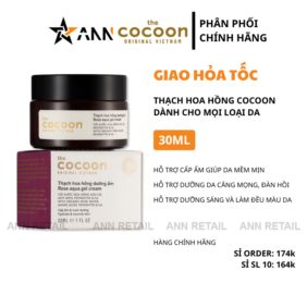 Thạch Hoa Hồng Cocoon Rose Aqua Gel Cream Giúp Dưỡng Ẩm Da 30ml - 8936217700438