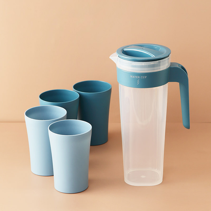 26101_o1cn01jdwc141j0vp22k0um-2214669890967-0-cib_20250206182650-2.jpg Bình Nước 1L Kèm 4 Ly Tiện Lợi - Bình Nước Bằng Nhựa Cao Cấp - BNK4L01