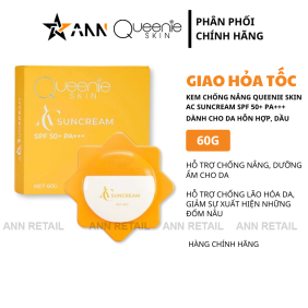 Kem Chống Nắng Queenie Skin SPF50 PA+++ Dành Cho Da Hỗn Hợp Và Dầu 60g - 8938513314586