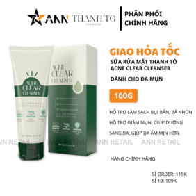 Sữa Rửa Mặt Thanh Tô Acne Clear Cleanser Dành Cho Da Mụn 100g - SRMTT