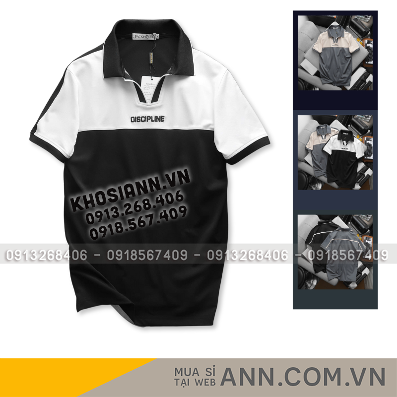 26122_he-thong_20250228153606-1.png Áo Thun Cổ Bẻ Phối Màu Và Thêu Chữ Discipline (Có Size 3XL) - CS246