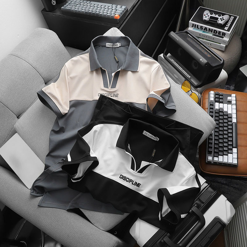 26122_z6353623501130-0d2cf441dbc56db1015778b8de78e52b_20250228153608-1.jpg Áo Thun Cổ Bẻ Phối Màu Và Thêu Chữ Discipline (Có Size 3XL) - CS246