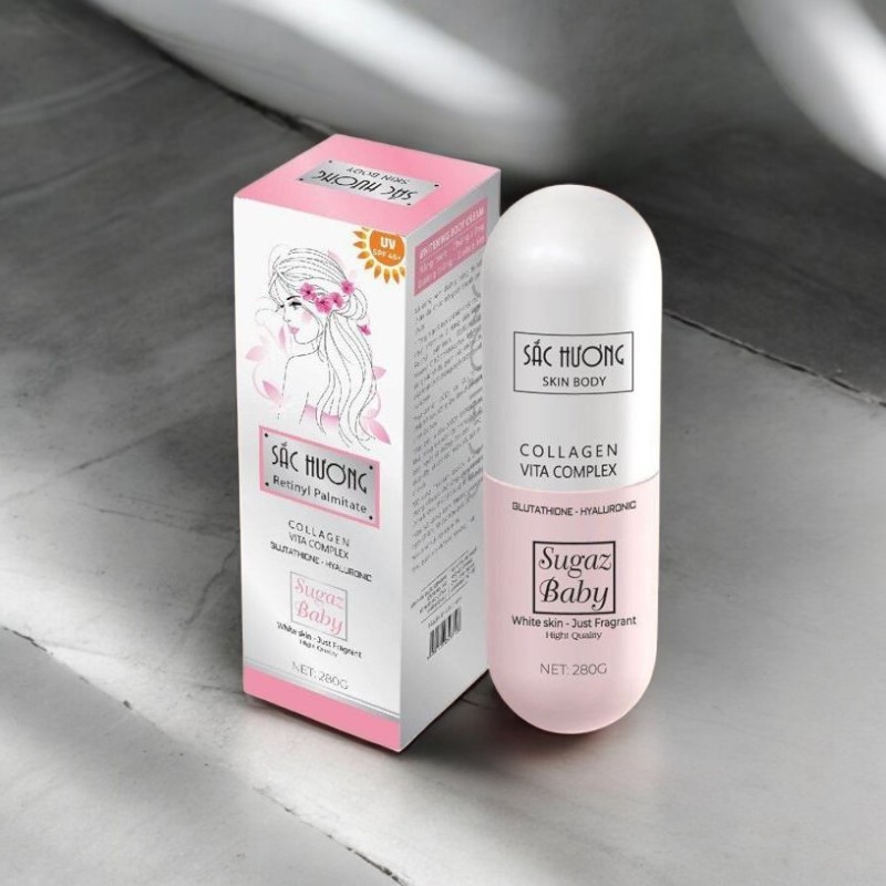 Mua sỉ kem Body Sắc Hương Skin Body Sugaz Baby Hình Viên Thuốc 280ml Mua sỉ kem Body Sắc Hương Skin Body Sugaz Baby Hình Viên Thuốc 280ml