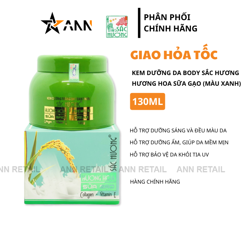26127_5_20250319175636-1.png Kem Dưỡng Da Body Sắc Hương Hương Hoa Sữa Gạo - Hộp Màu Xanh 130ml - KDSHMX