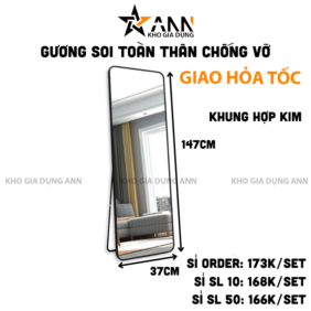 Gương Soi Toàn Thân - Giương Treo Trường Cao Cấp 147x37cm - GSTT01