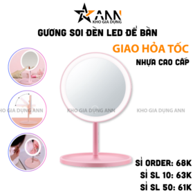 Gương Đèn Led Để Bàn - Giương Trang Điểm Để Bàn - Gương Khớp Xoay 180 Độ 147×37cm - GDB01