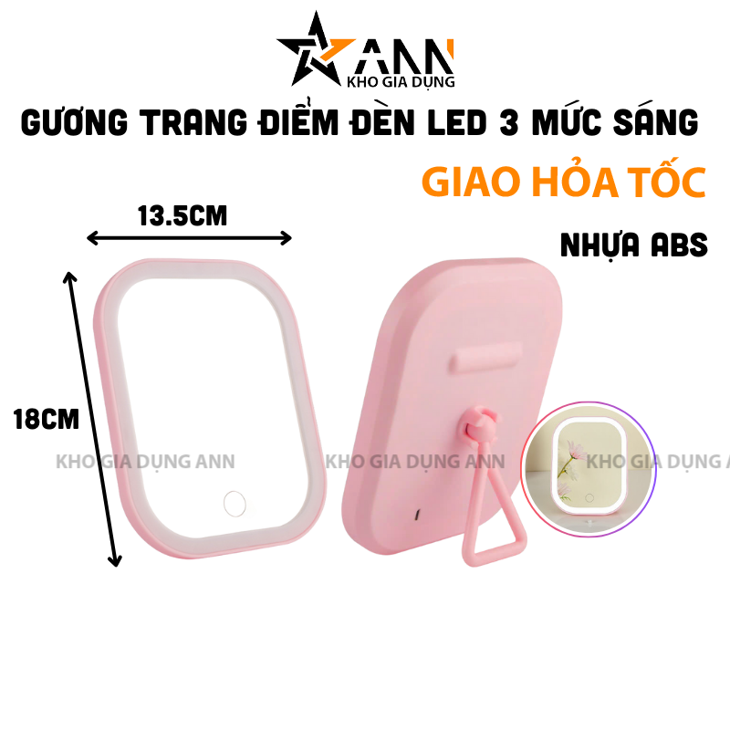 26148_441_20250320121659.png Gương Đèn Led Để Bàn - Giương Trang Điểm Để Bàn Cao Cấp 13.5x18cm - GDB02