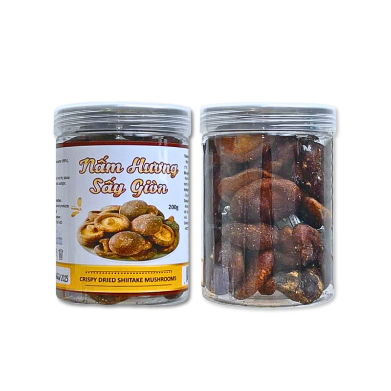 Giá sỉ nấm Hương Sấy Giòn Thơm Ngon 200g Hộp Giá sỉ nấm Hương Sấy Giòn Thơm Ngon 200g Hộp