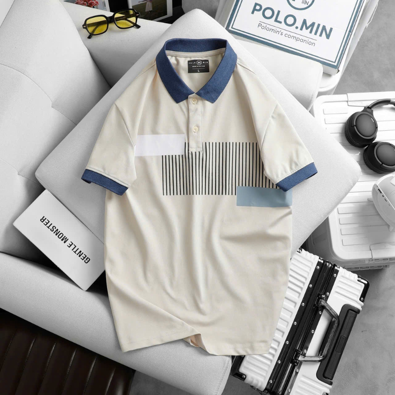 26167_121_20250325163935-3.png Áo Thun Nam Cổ Bẻ Họa Tiết Sọc Dọc Có Viền Bo Tay Áo (Có Size 3XL) - CS247