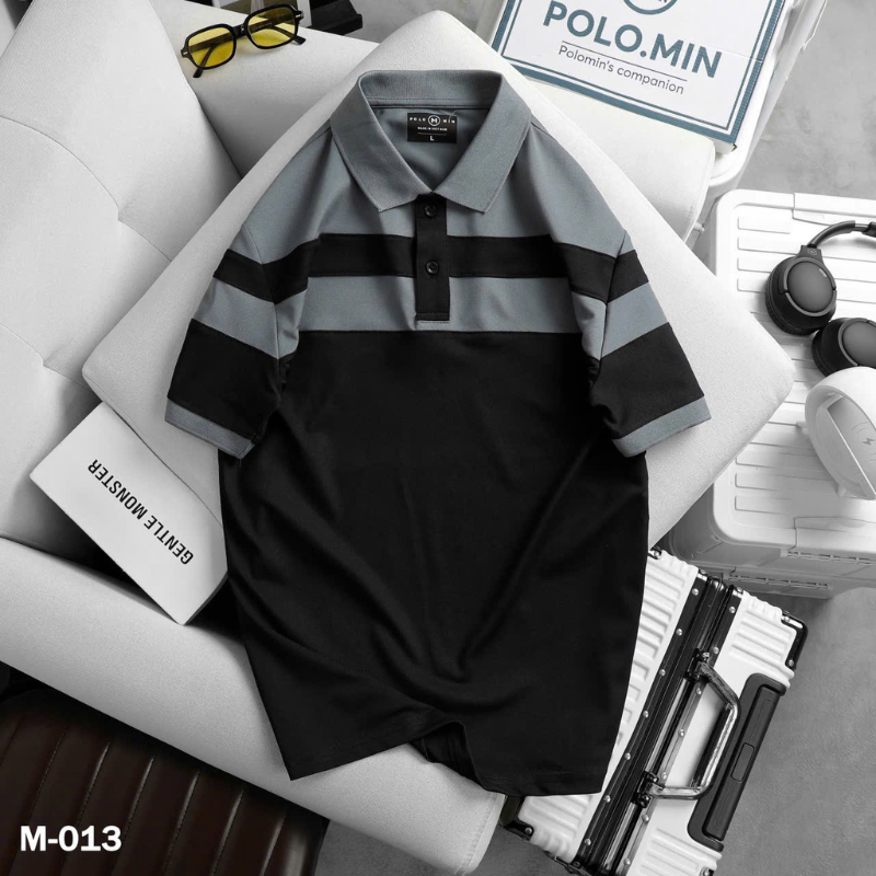 26170_56_20250325180735-1.png Áo Thun Nam Cổ Bẻ Sọc Ngang Phối Màu Trẻ Trung (Có Size 3XL) - CS251