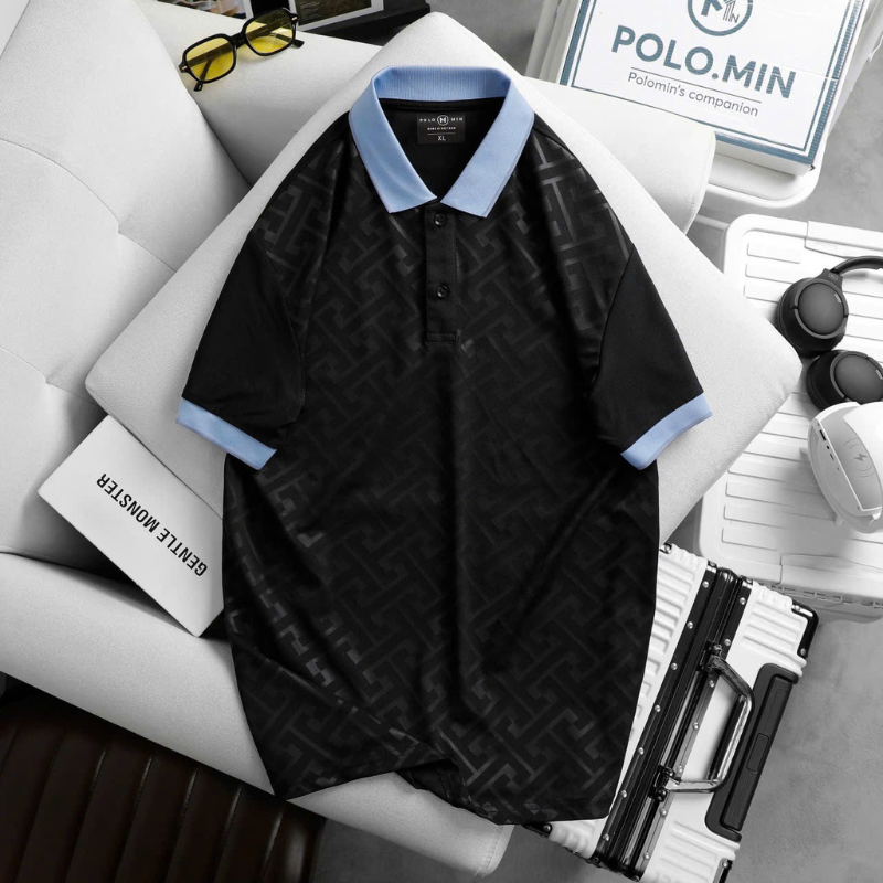 Áo Thun Nam Cổ Bẻ In Họa Tiết Độc Đáo (Có Size 3XL) Áo Thun Nam Cổ Bẻ In Họa Tiết Độc Đáo (Có Size 3XL)