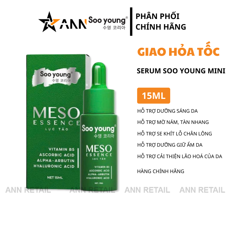26193_49_20250331130538-1.png Serum Meso Essence Lục Tảo Soo Young Mini 10ml Hàng Cao Cấp - Dành Cho Da Nám - 8938532152305