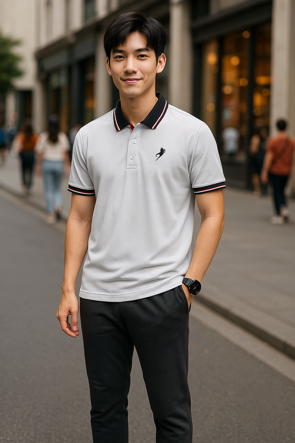 26203_chatgpt-image-10-01-21-6-thg-6-2025_20250711150749-1.png Áo Thun Nam Cổ Bẻ Thêu Logo Con Ngựa Viền Bo Tay Áo Bền Đẹp - CS258