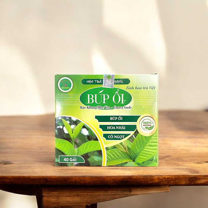 Trà Búp Ổi 40 Gói - Mộc Trà Bảo Khang Chính Hãng Trà Búp Ổi 40 Gói - Mộc Trà Bảo Khang Chính Hãng