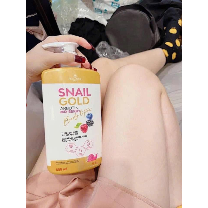 Sữa Dưỡng Thể Precious Skin Thái Lan Snail Gold Arbutin Mixed Berry Hỗ Trợ Dưỡng Sáng Da 500ml Sữa Dưỡng Thể Precious Skin Thái Lan Snail Gold Arbutin Mixed Berry Hỗ Trợ Dưỡng Sáng Da 500ml