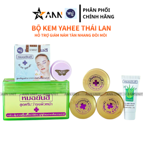Bộ Kem Yanhee Thái Lan Xanh Lá 5 Món Chính Hãng - Hỗ Trợ Da Thâm Nám Dưỡng Sáng Da - BKYTLXL