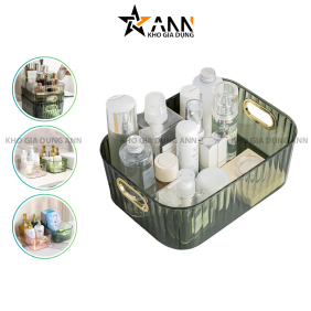 Khay Nhựa Trong Suốt Đựng Mỹ Phẩm Để Đồ - Khay Chữ Nhật Sang Trọng 28x20x10cm - KDMP01