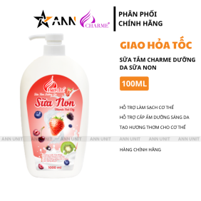 Sữa Tắm Dưỡng Thể Sữa Non Vitamin Trái Cây Hỗ Trợ Cấp Ẩm Dưỡng Sáng Da 1000ml - 8936194699053